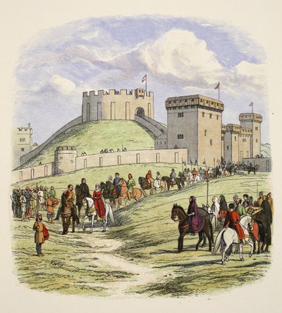 Matilda is Permitted to Retire from Arundel, from A Chronicle of England BC 55 to AD 1485, Published London by James William Edmund Doyle